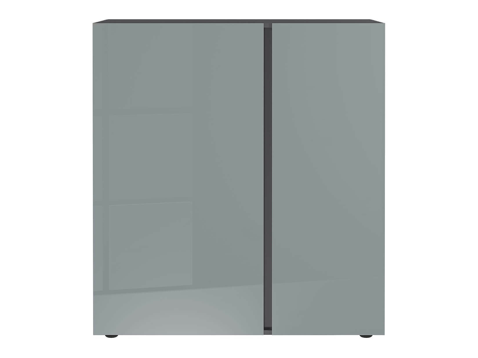 Aparador Sacramento 289 (Gris brillante + Grafito)