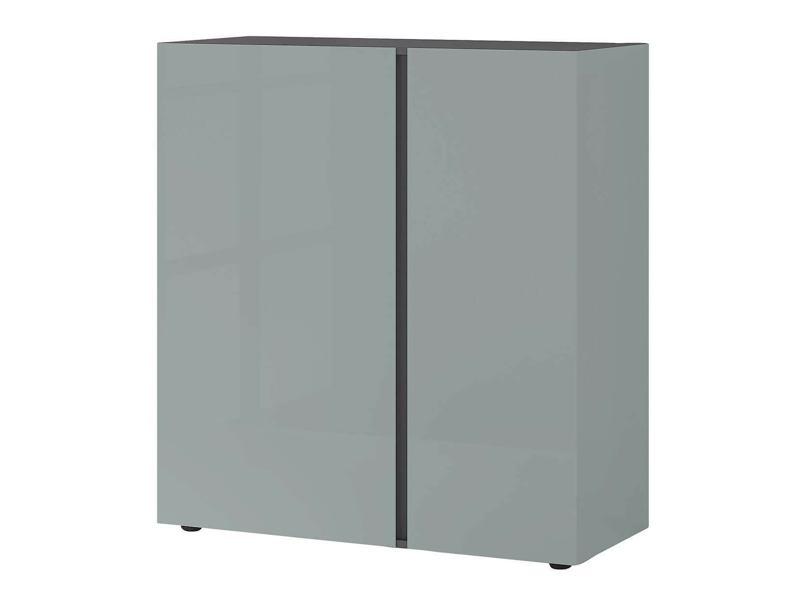 Aparador Sacramento 289 (Gris brillante + Grafito)