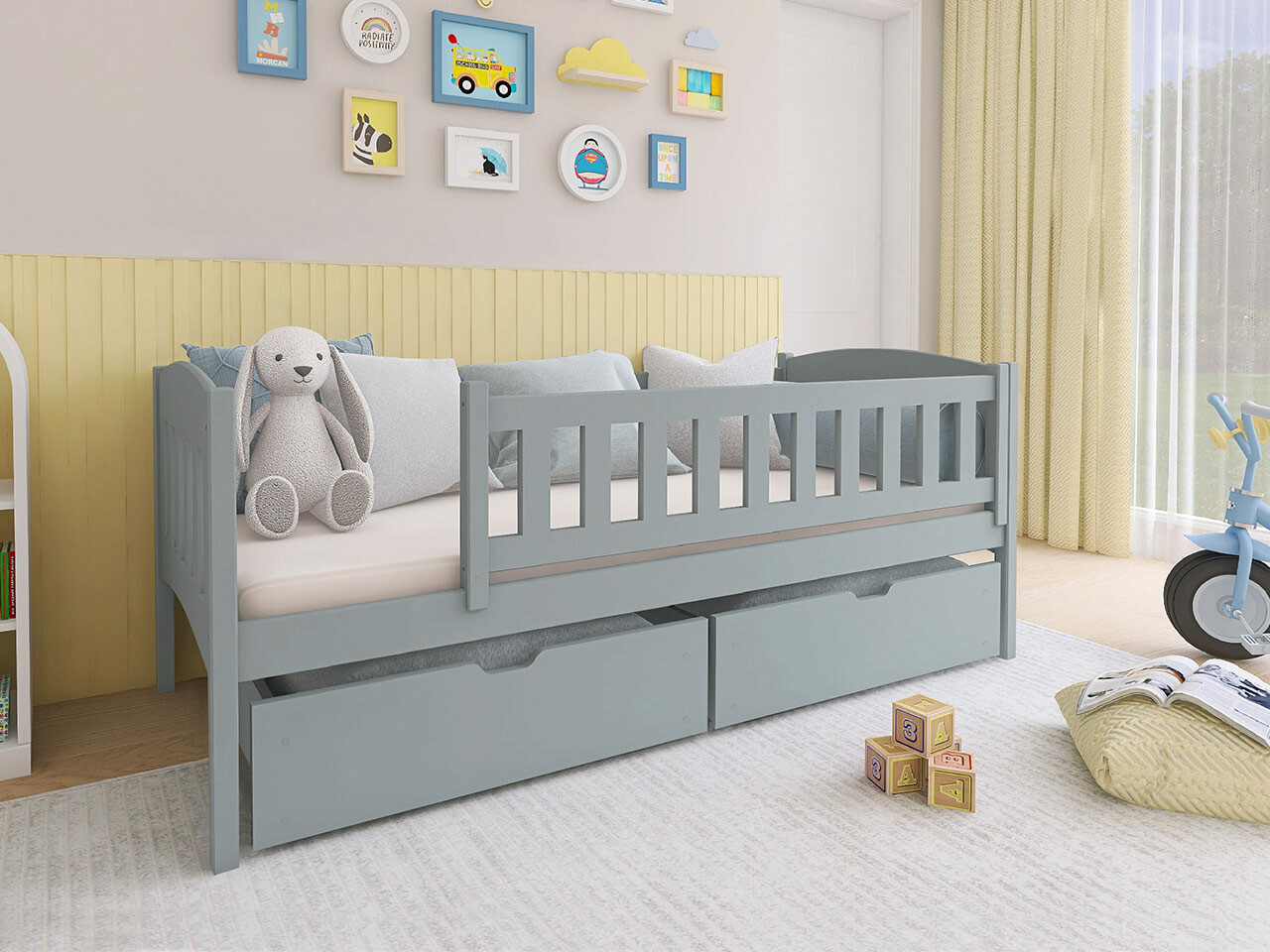 Cama Vista 112 (Gris)