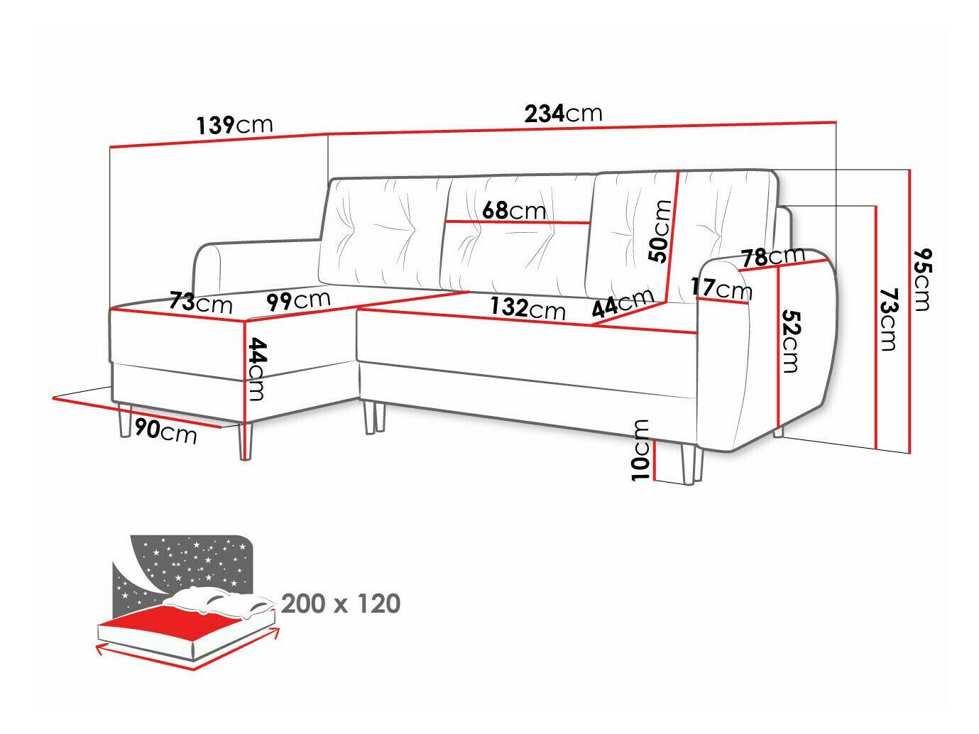 Sofá rinconero Memphis 139 (Poso 05)