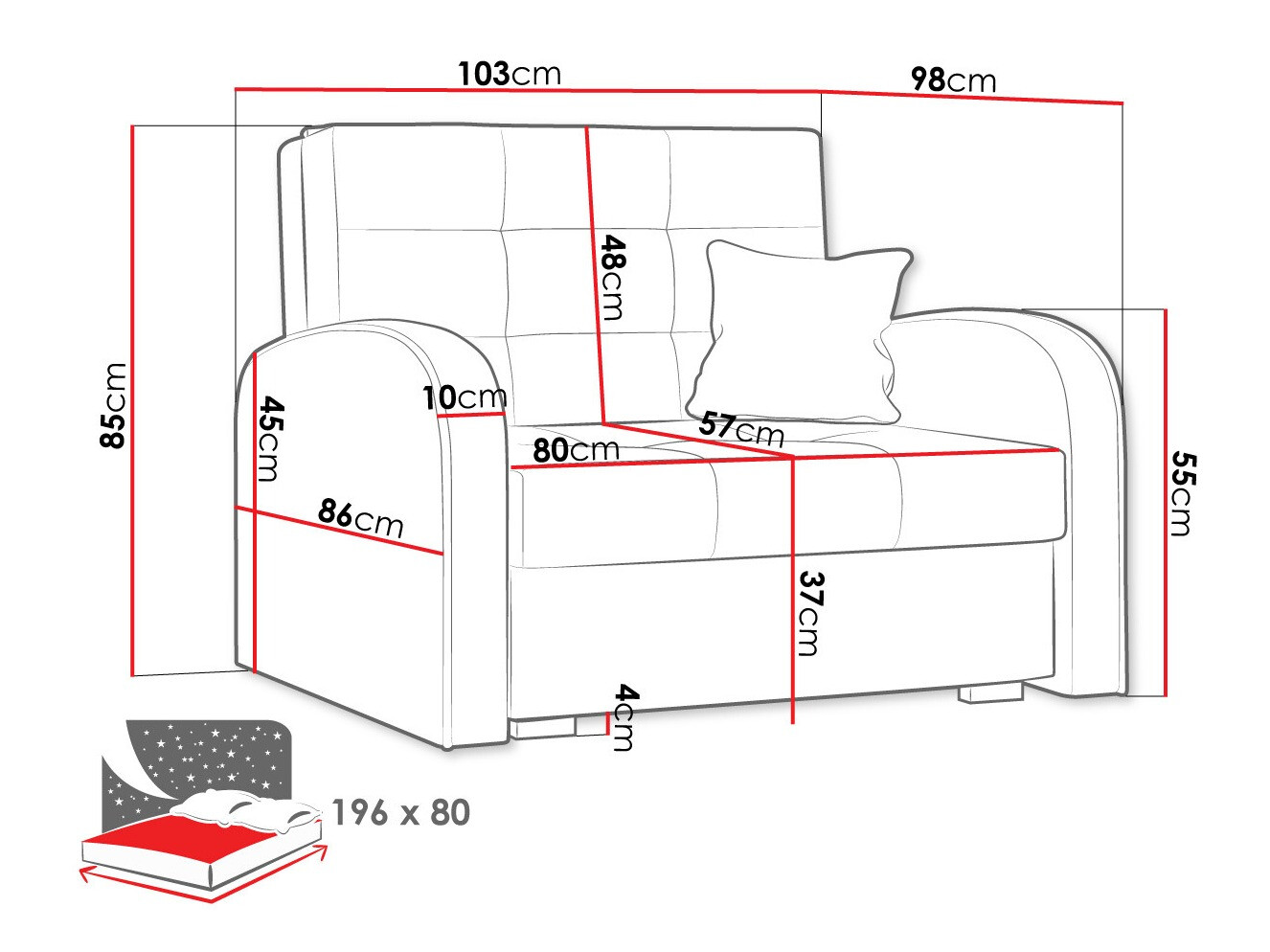 Sillón Columbus 114 (Aragon 03)
