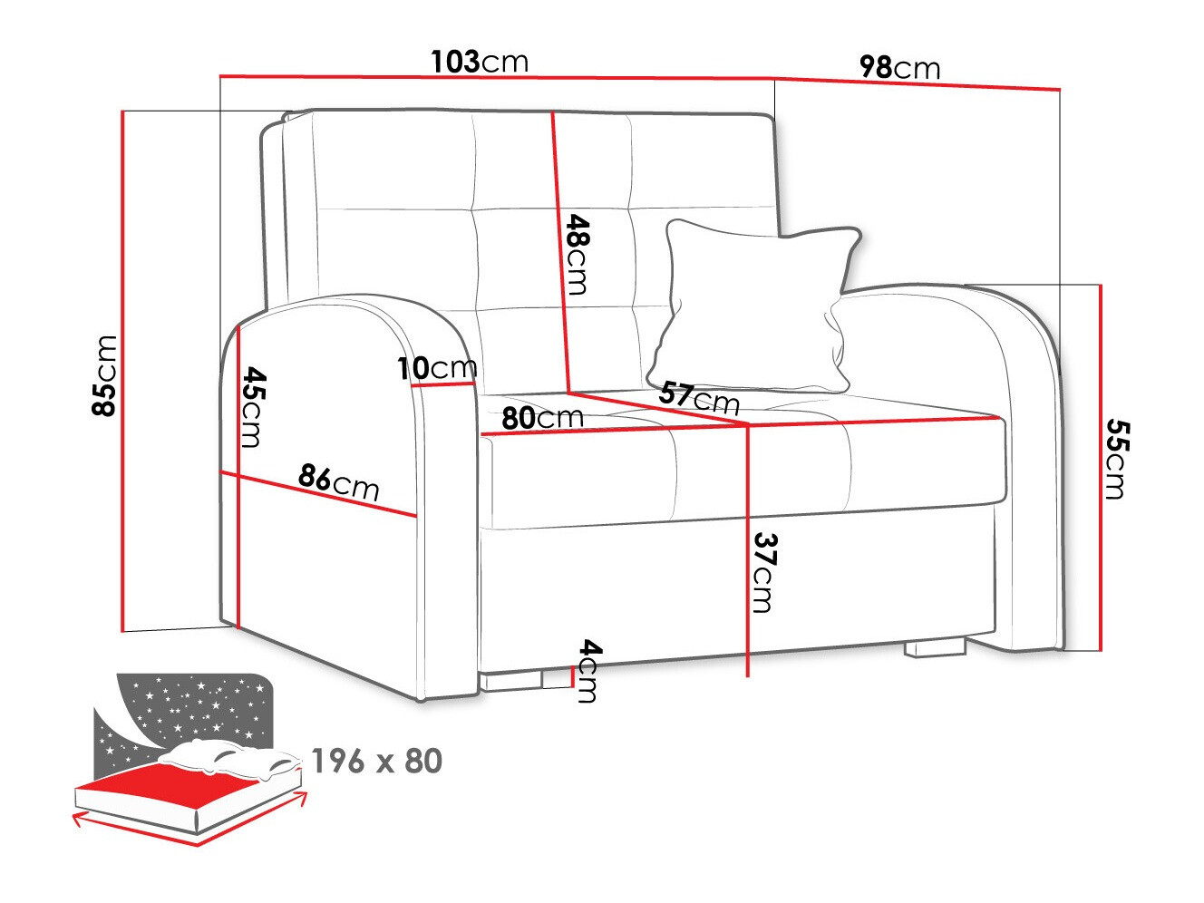 Sillón Columbus 114 (Aragon 93)