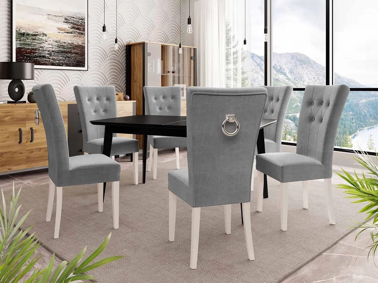 Silla Racine 108 (Blanco + Magic Velvet 2217)