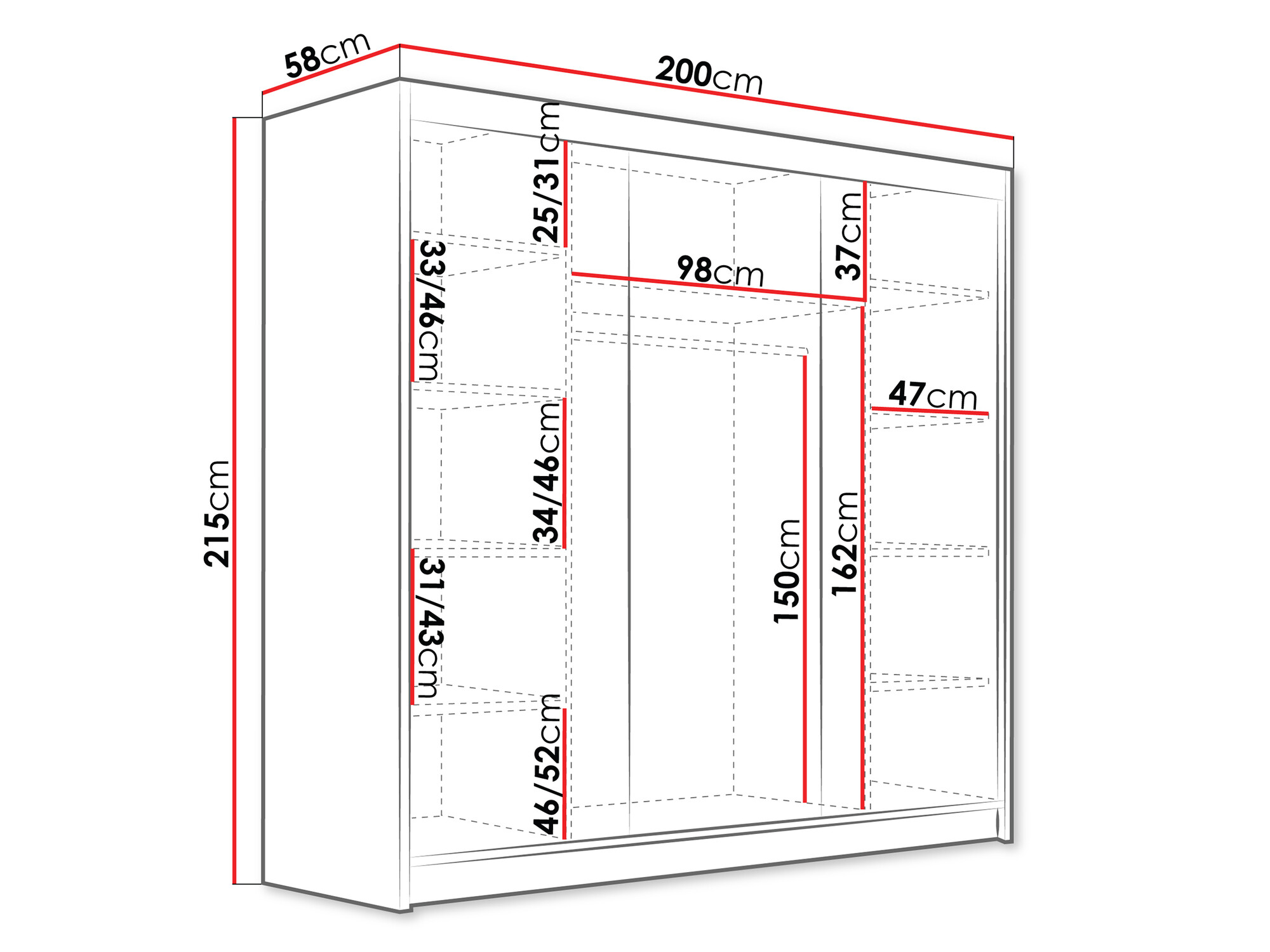 Armario Closico 185 (Cachemira)