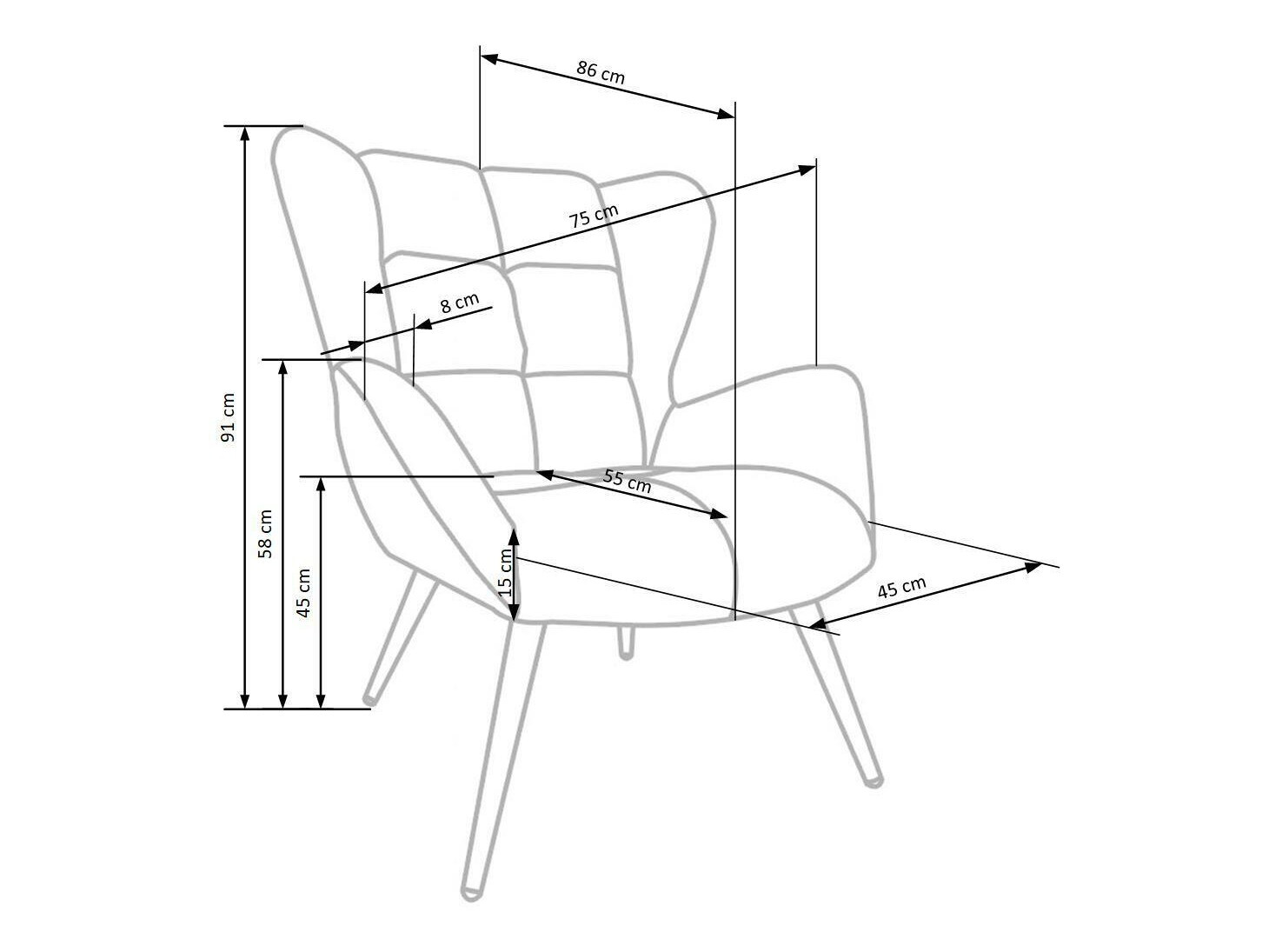 Sillón Houston 1079 (Burdeos)