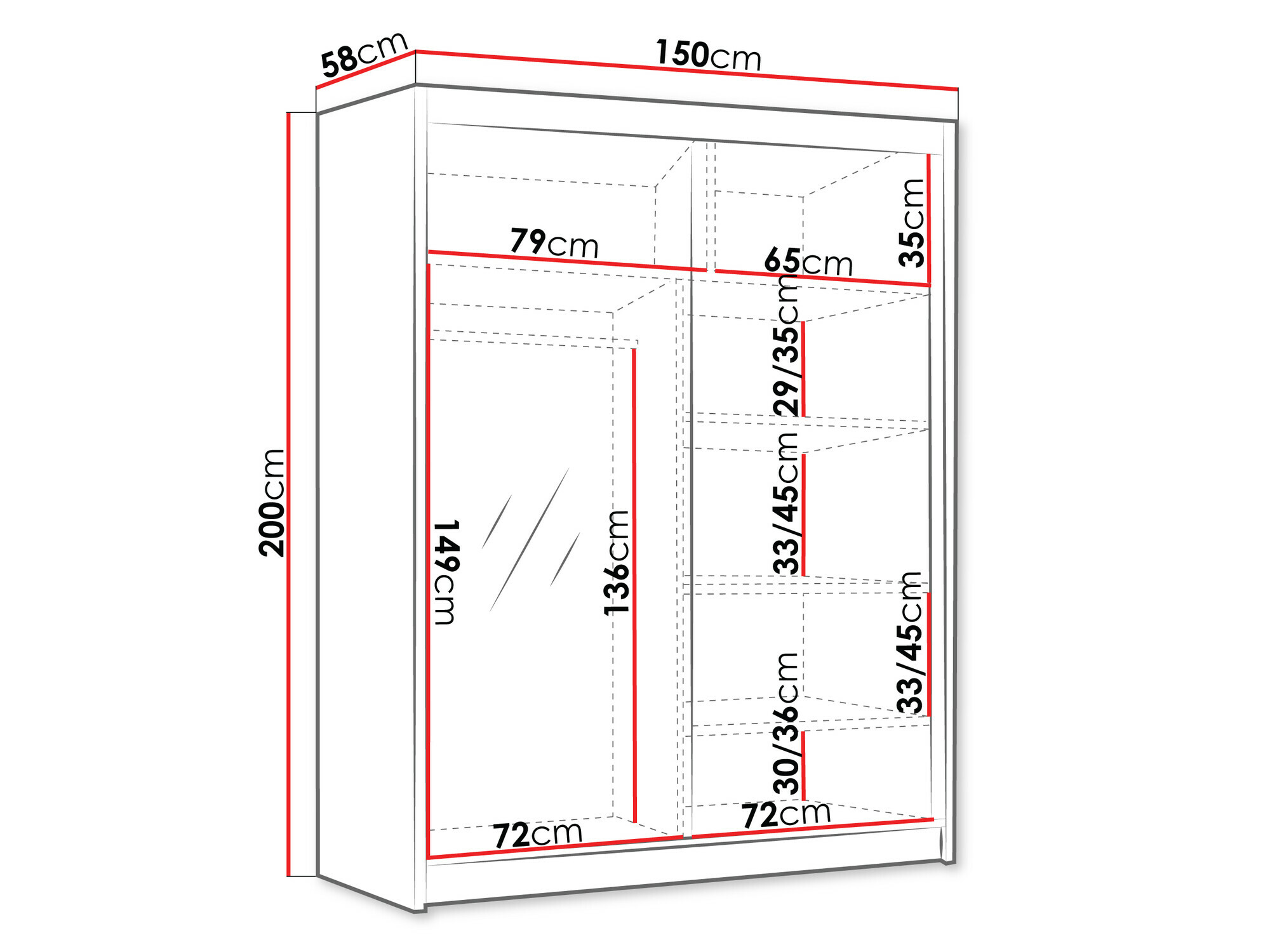 Armario Closico Capsa III (Blanco)