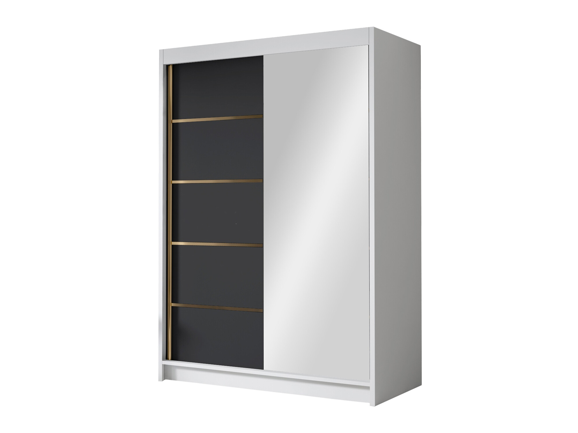 Armario Closico Fornix III (Blanco + Negro)