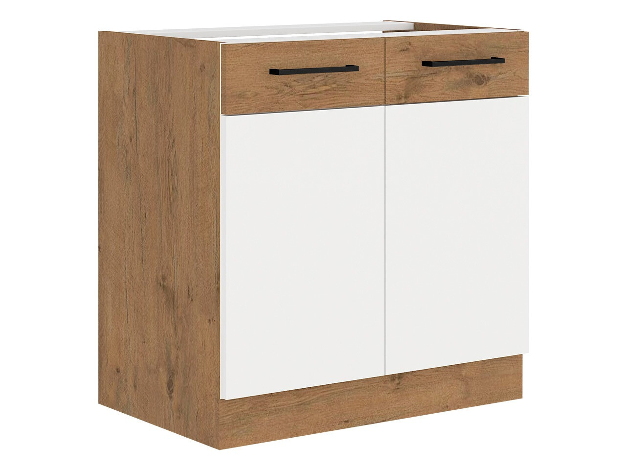 Mueble lavabo modular con puertas Wood White 108