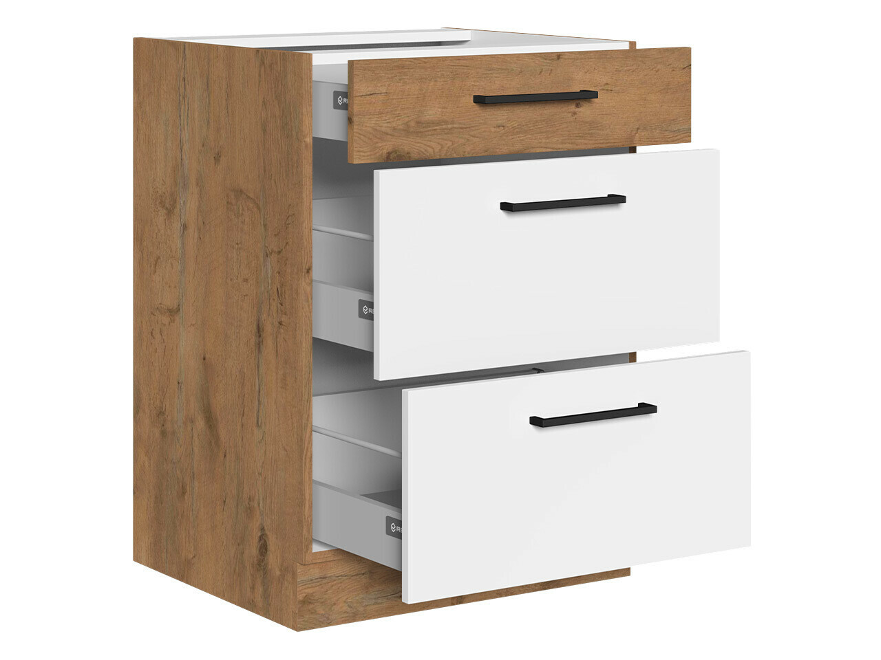 Mueble modular con cajones Wood Grey 115