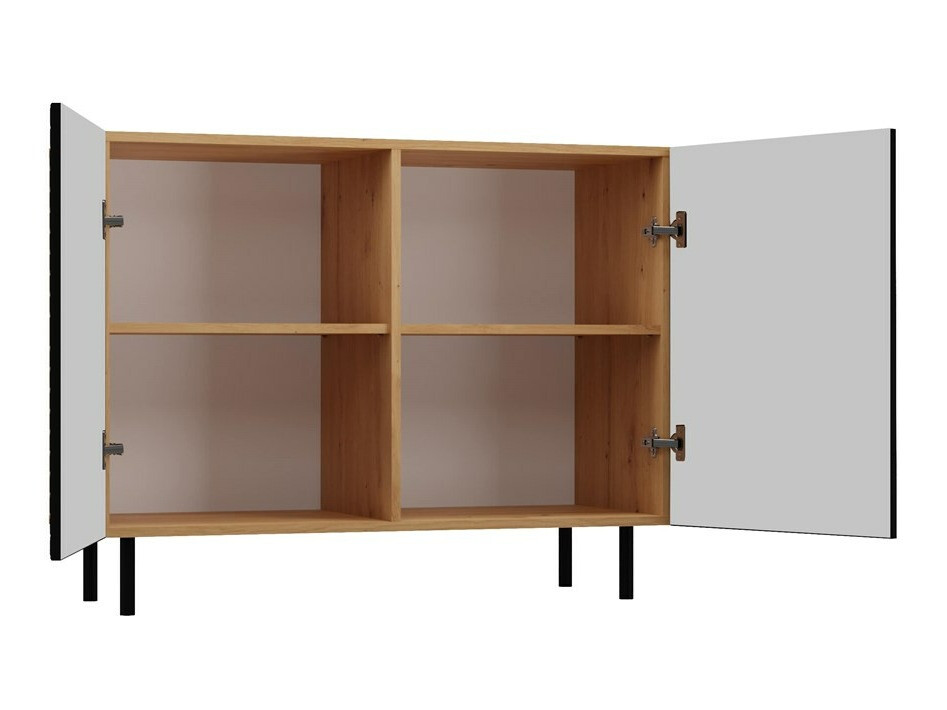 Aparador Romseru 101 (Negro + Roble Artisan)