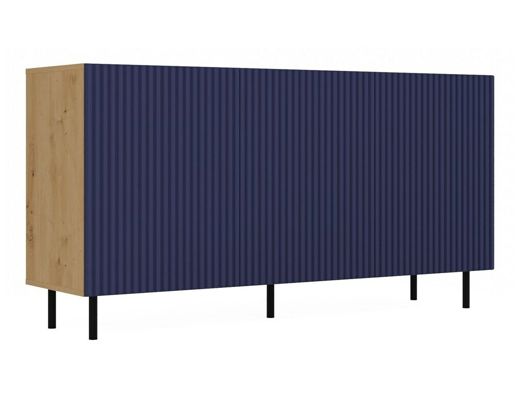 Aparador Romseru 102 (Azul + Roble Artisan)