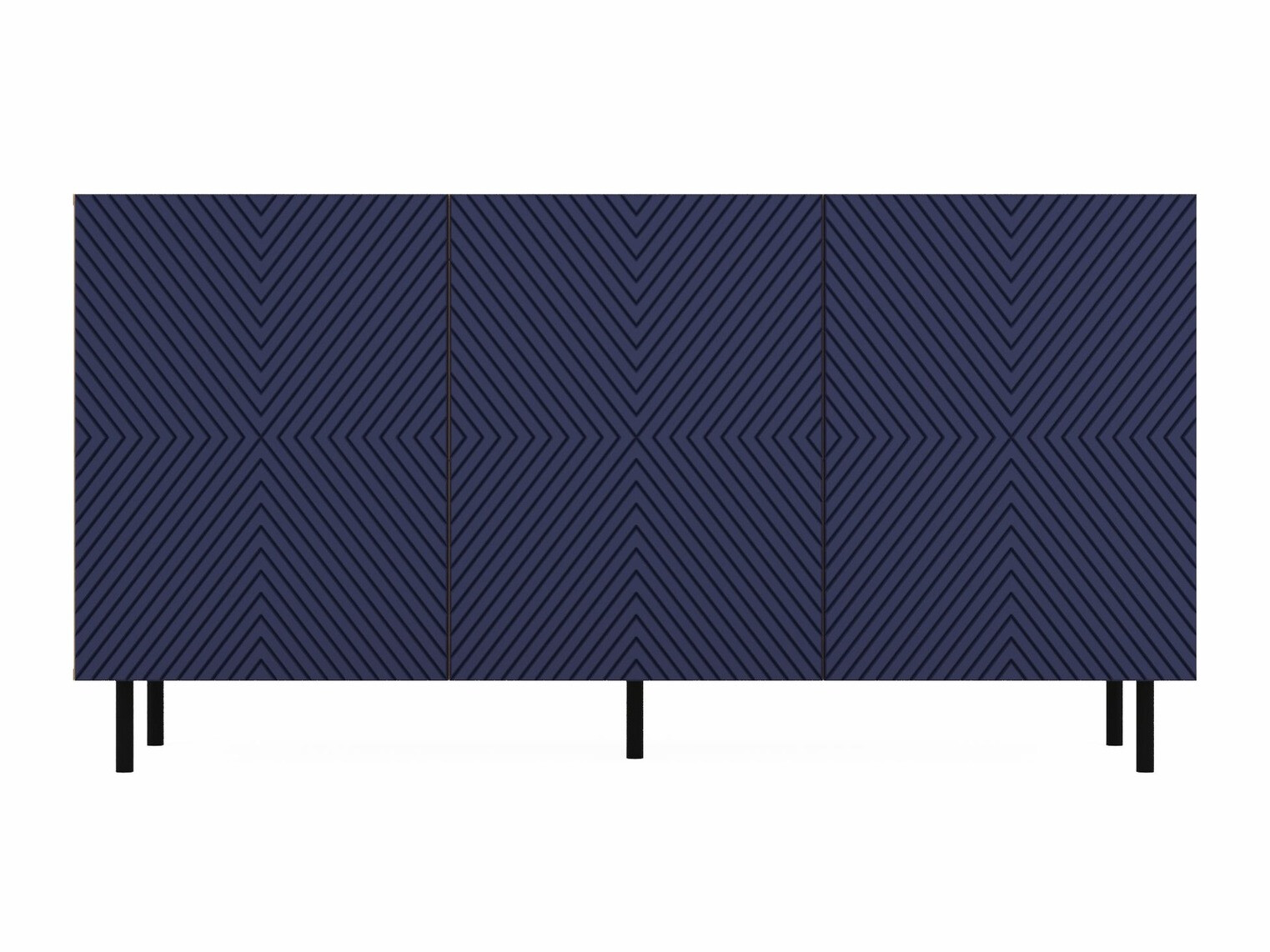 Aparador Romseru 103 (Azul + Roble Artisan)