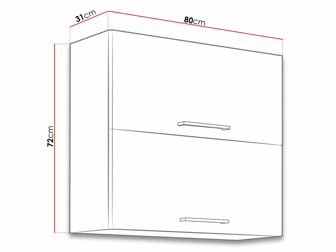 Armario de pared modular Wood Dark 107