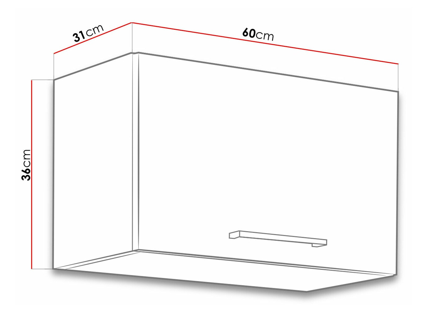 Armario de pared modular Wood Dark 109