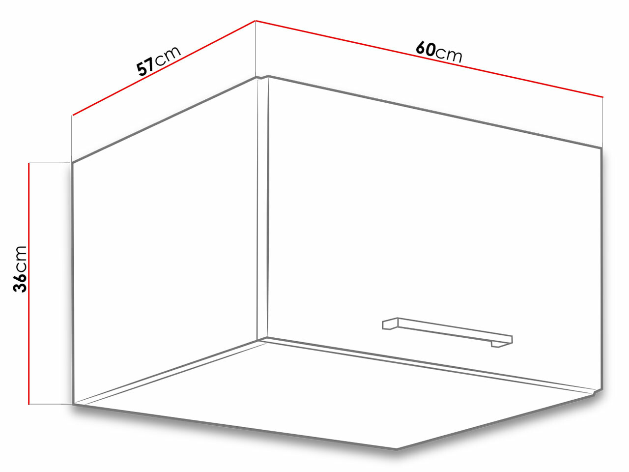 Armario de pared modular Wood Dark 110