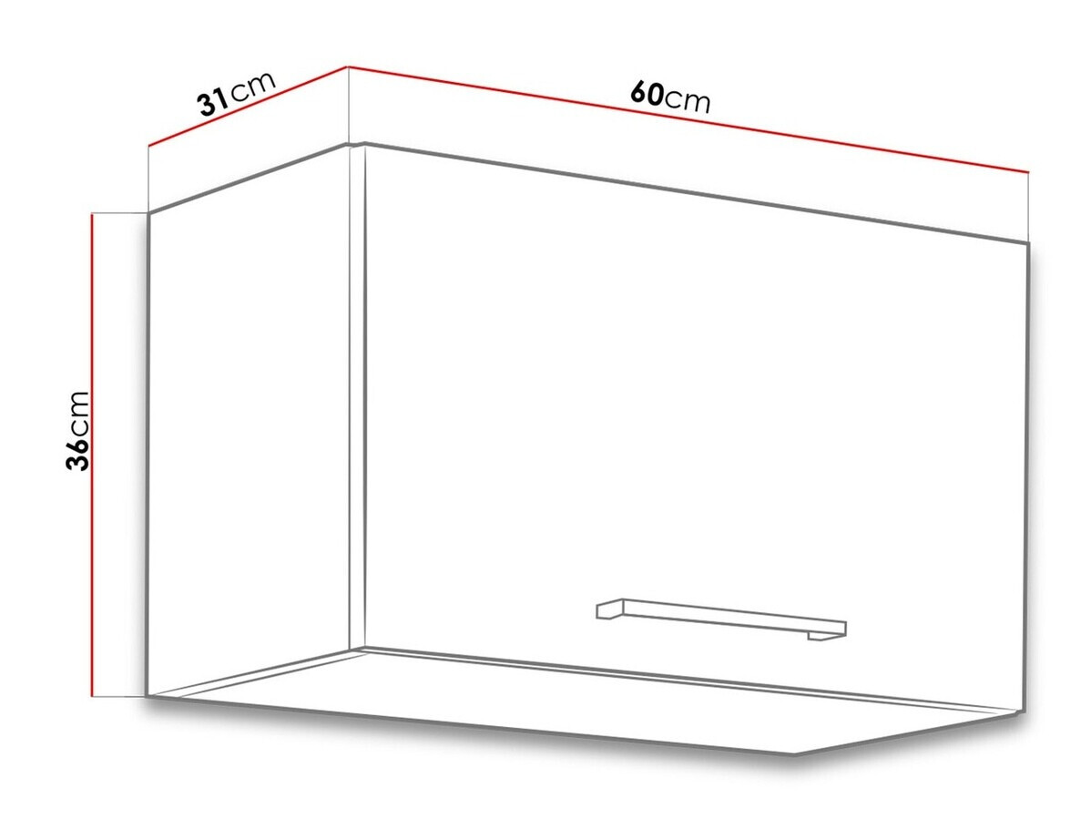 Armario de pared modular Wood Grey 111