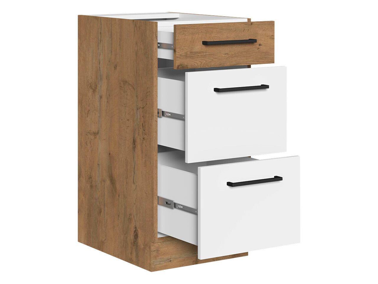 Mueble modular con cajones Wood White 139