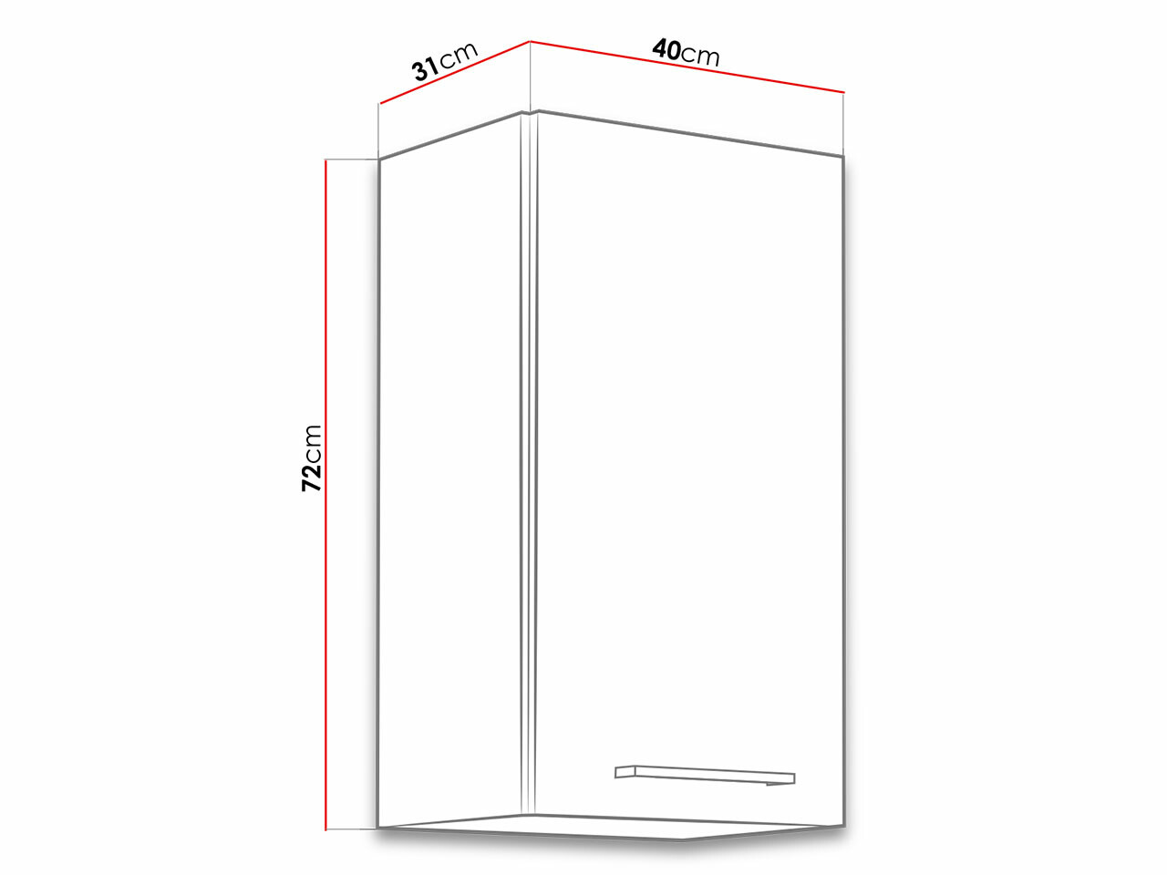 Armario de pared modular Wood Dark 113