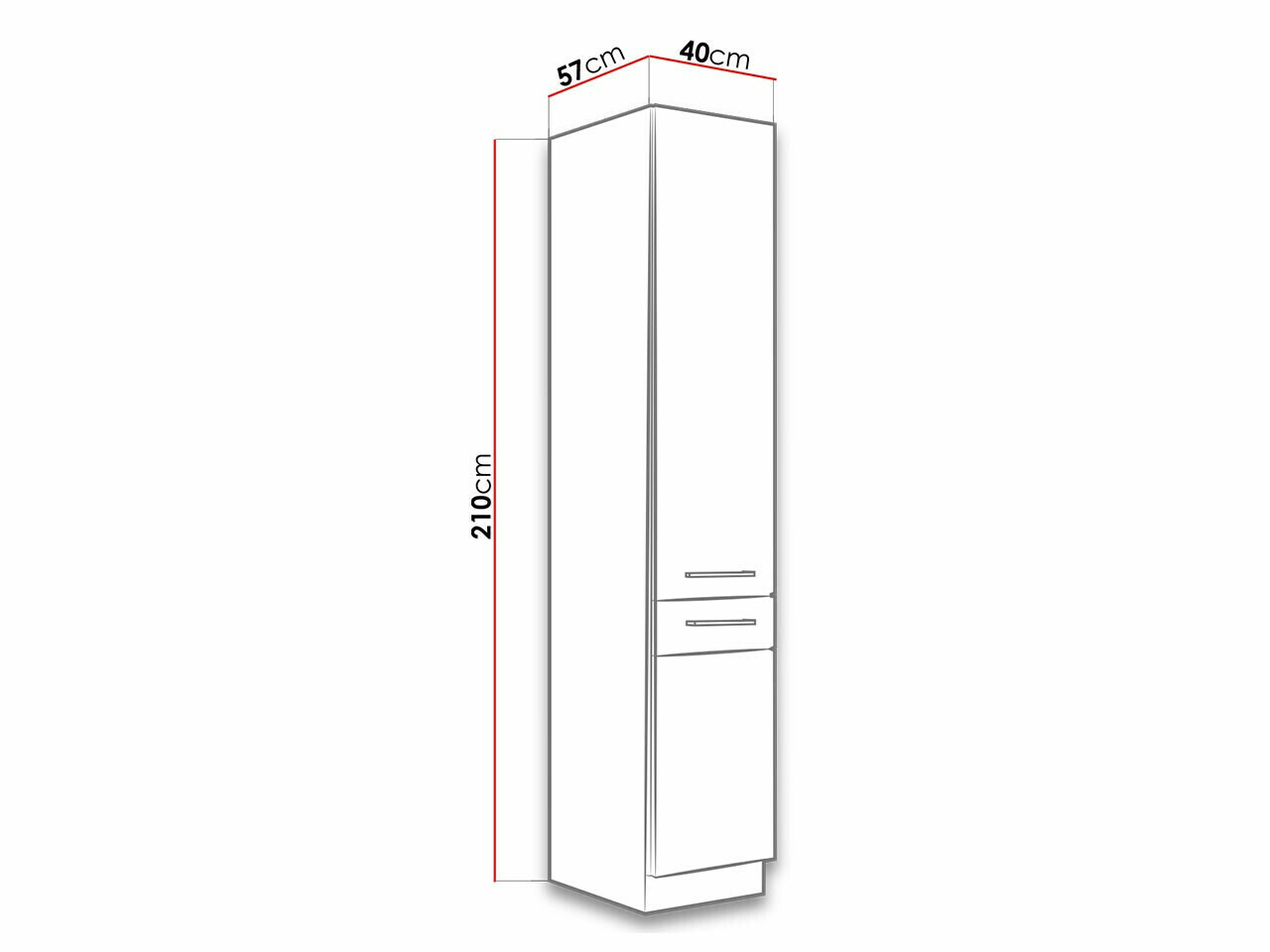 Armario modular con puertas. Wood Dark 119