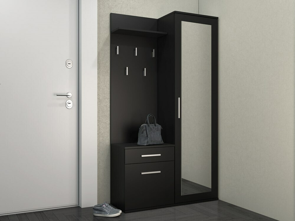 Conjunto para recibidor Mandeville 126 (Negro mate)