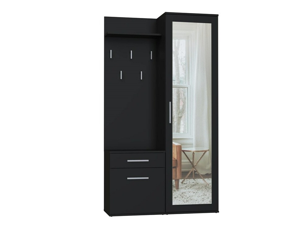 Conjunto para recibidor Mandeville 126 (Negro mate)