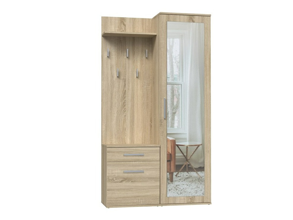 Conjunto para recibidor Mandeville 126 (Roble Sonoma)