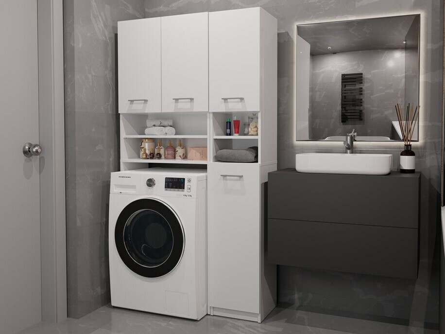 Estantería para baño Mandeville 128 (Blanco)