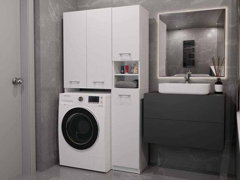 Estantería para baño Mandeville 130 (Blanco)