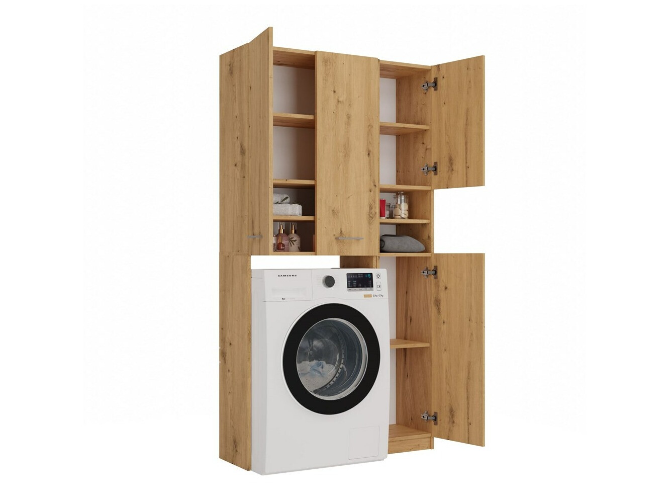 Estantería para baño Mandeville 130 (Roble Artisan)