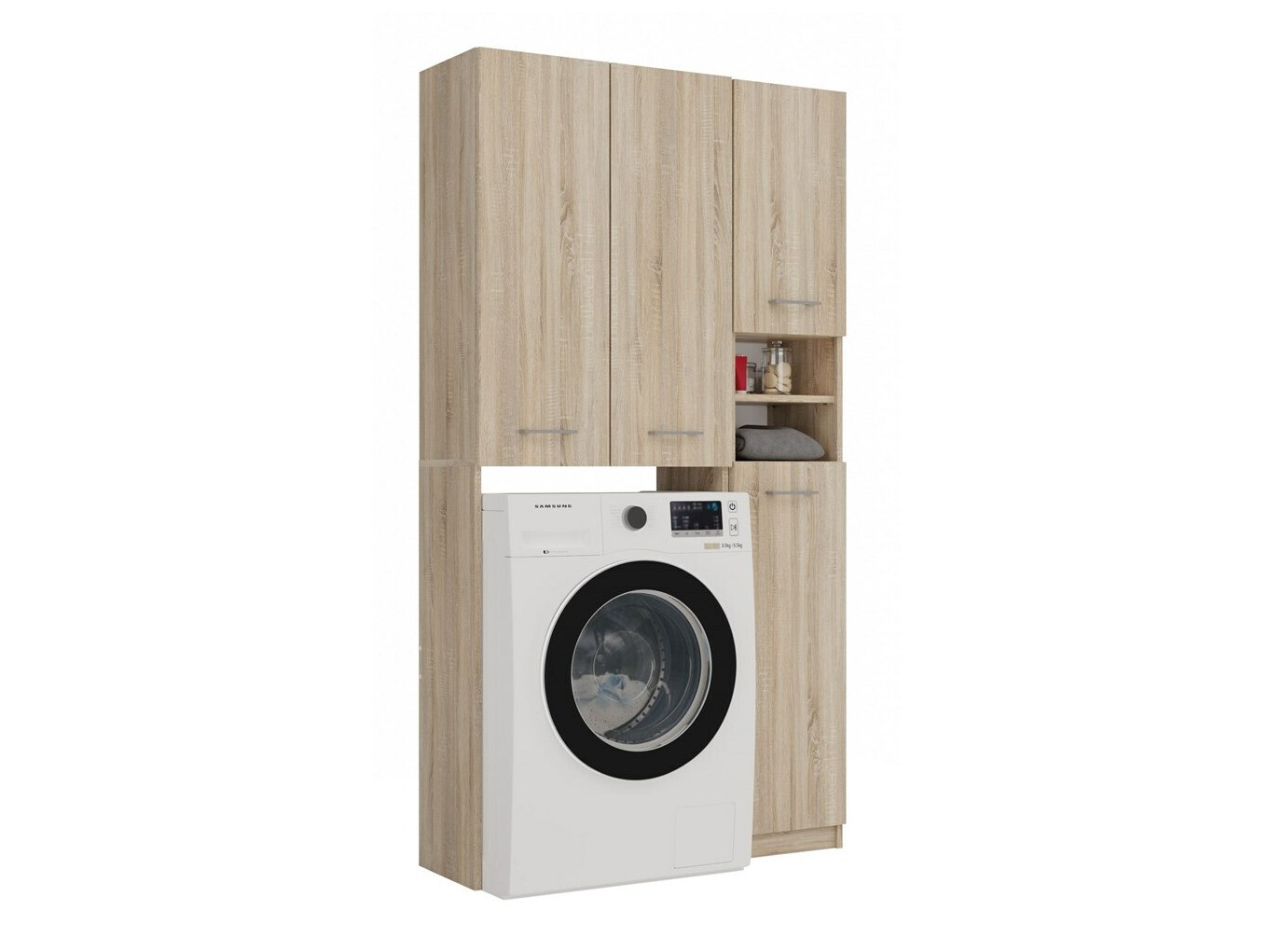 Estantería para baño Mandeville 130 (Roble Sonoma)