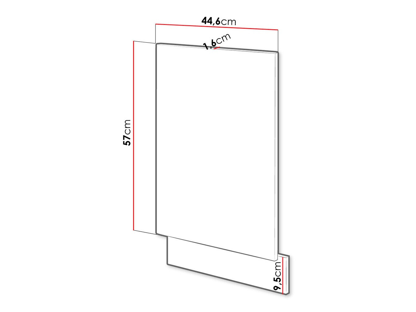 Puerta del lavavajillas Wood Dark 117