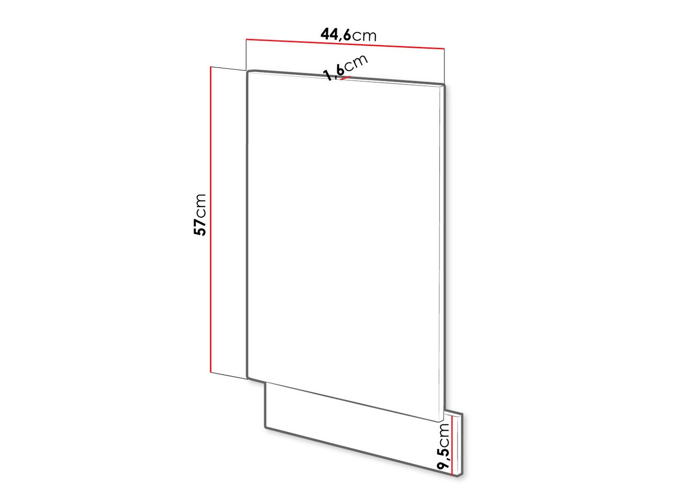 Puerta del lavavajillas Wood Grey 106