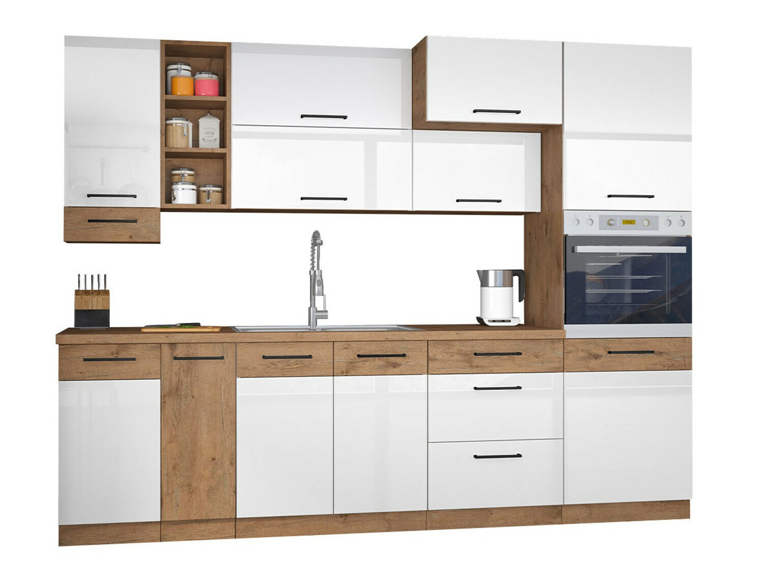 Conjunto de cocina modular Wood White 137