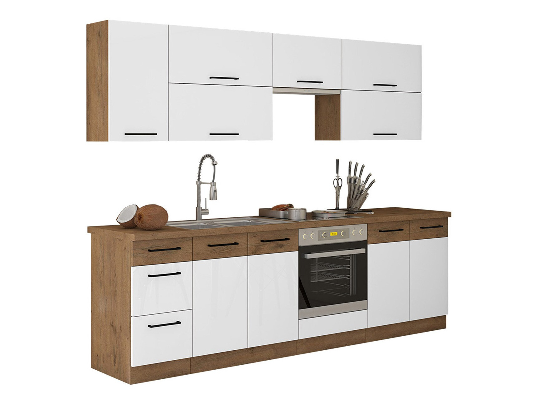 Conjunto de cocina modular Wood White 138