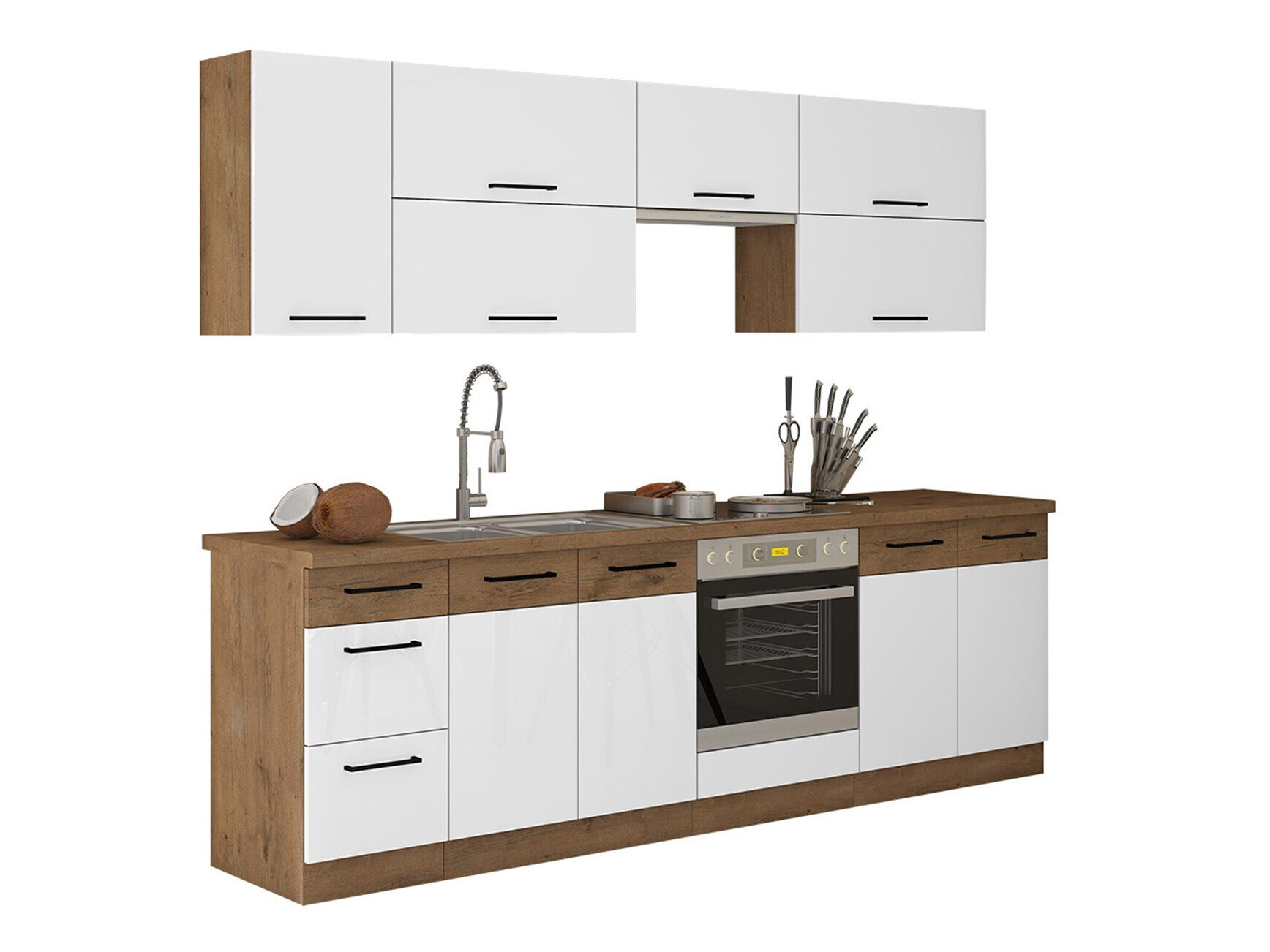 Conjunto de cocina modular Wood White 138