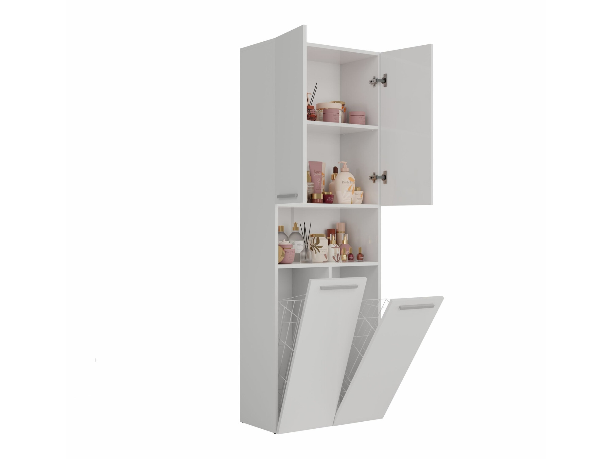 Armario de pie para baño Nolmaru 103 (Blanco)