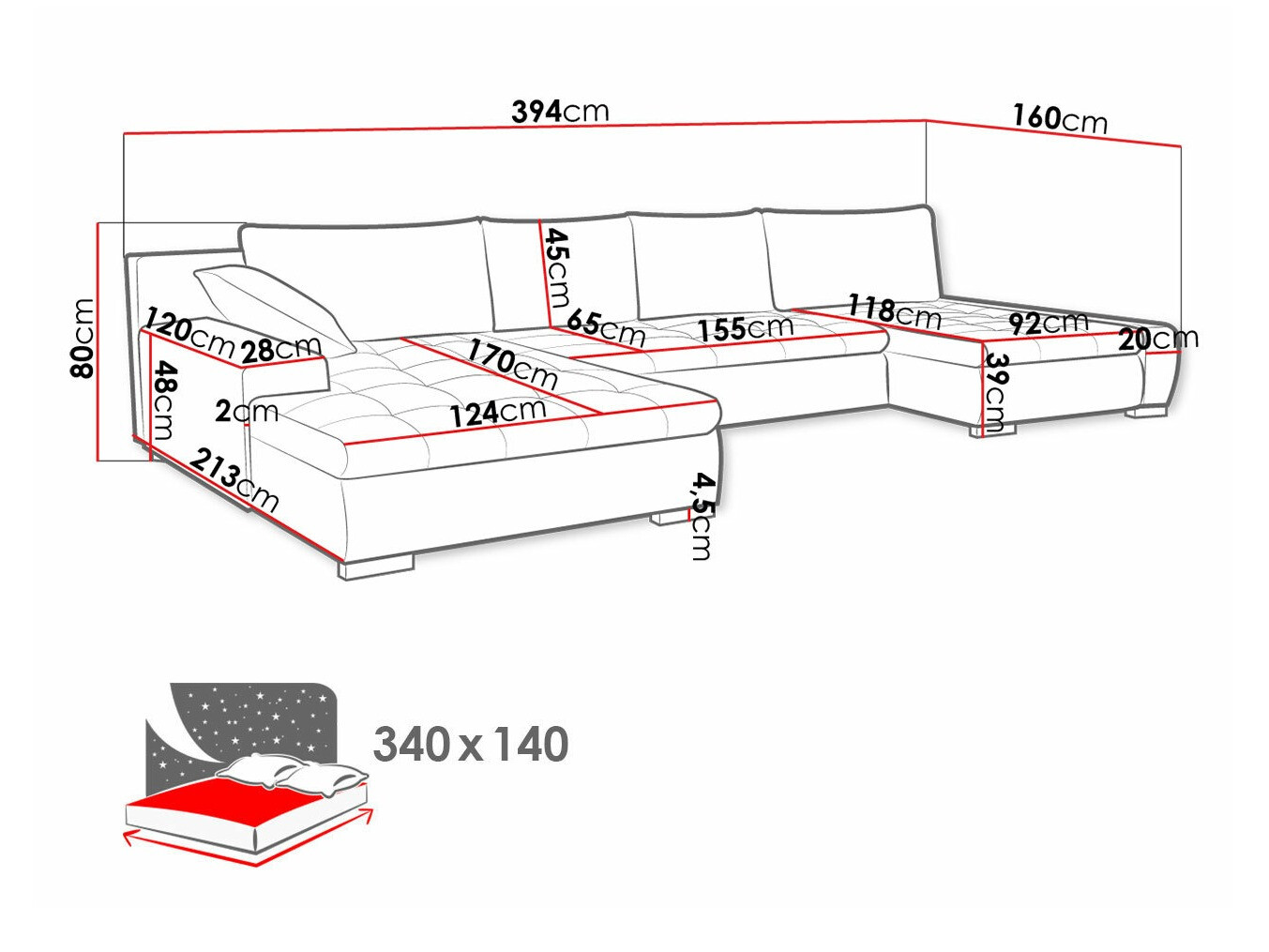 Sofá rinconero Comfivo 106 (Soft 011 + Lawa 06)