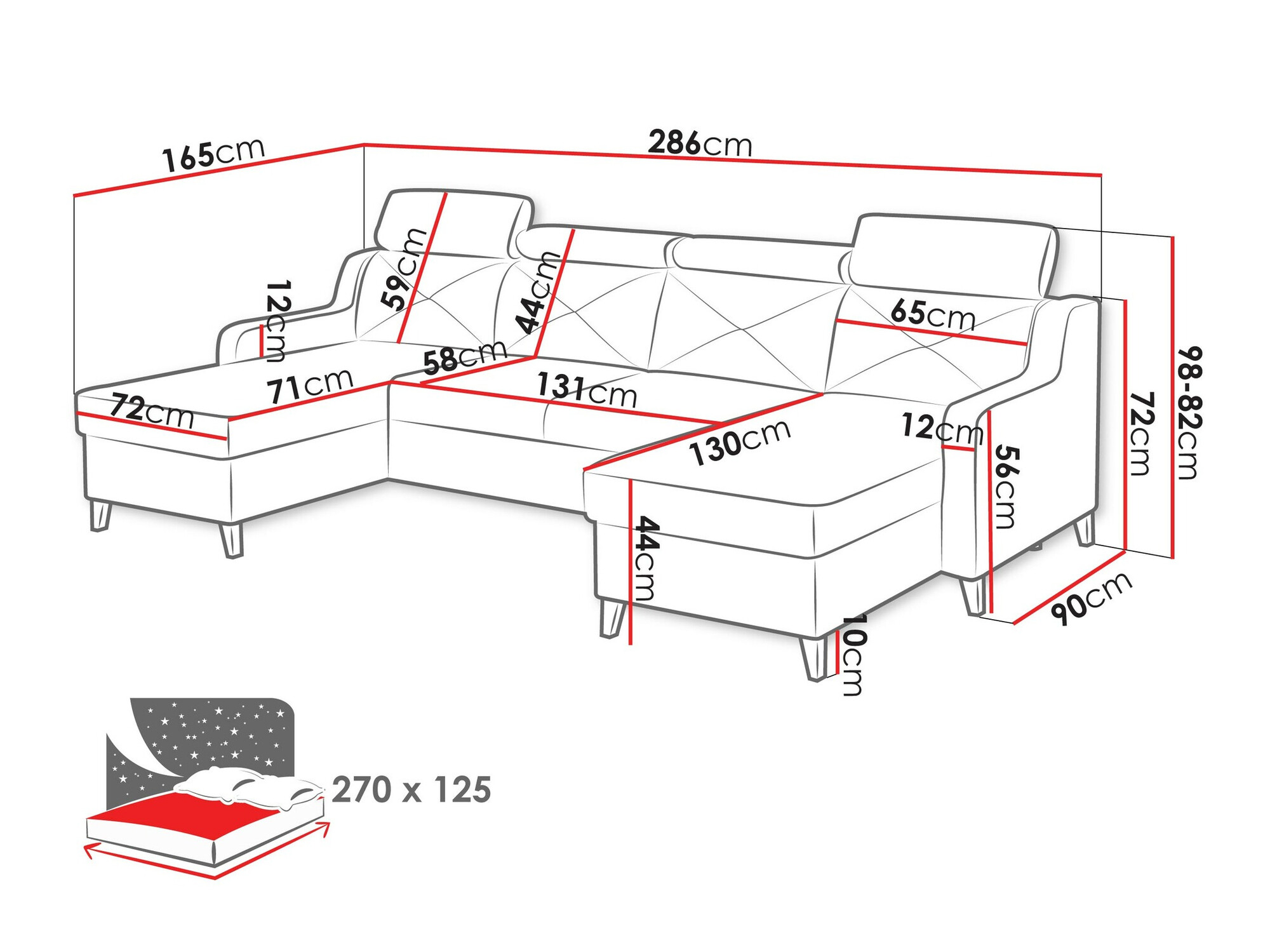 Sofá rinconero Temple 129 (Paros 02)