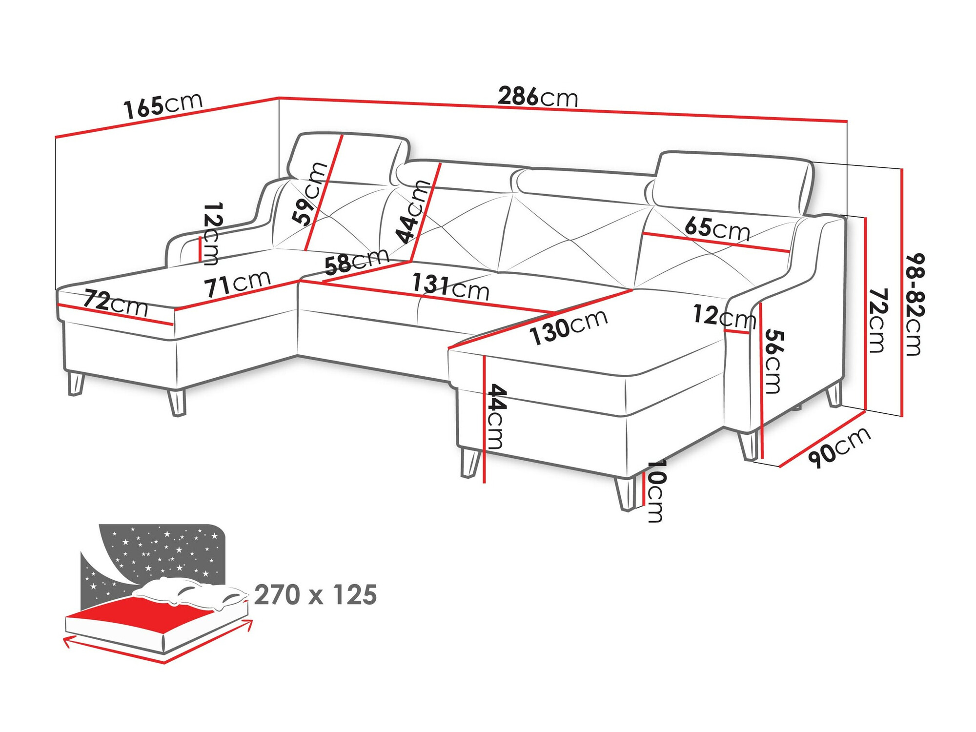 Sofá rinconero Temple 129 (Paros 05)