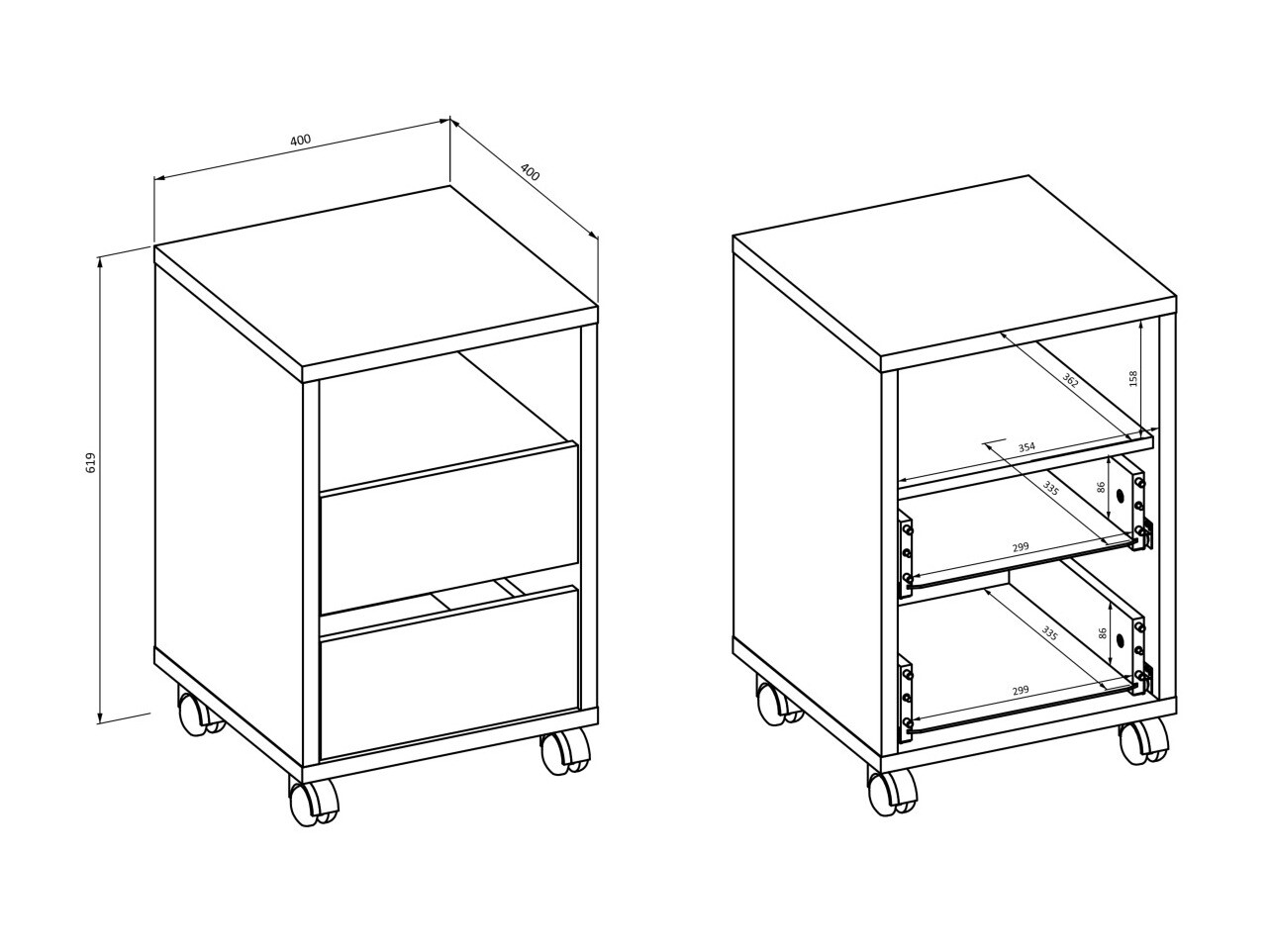 Archivador Austin 346 (Blanco)