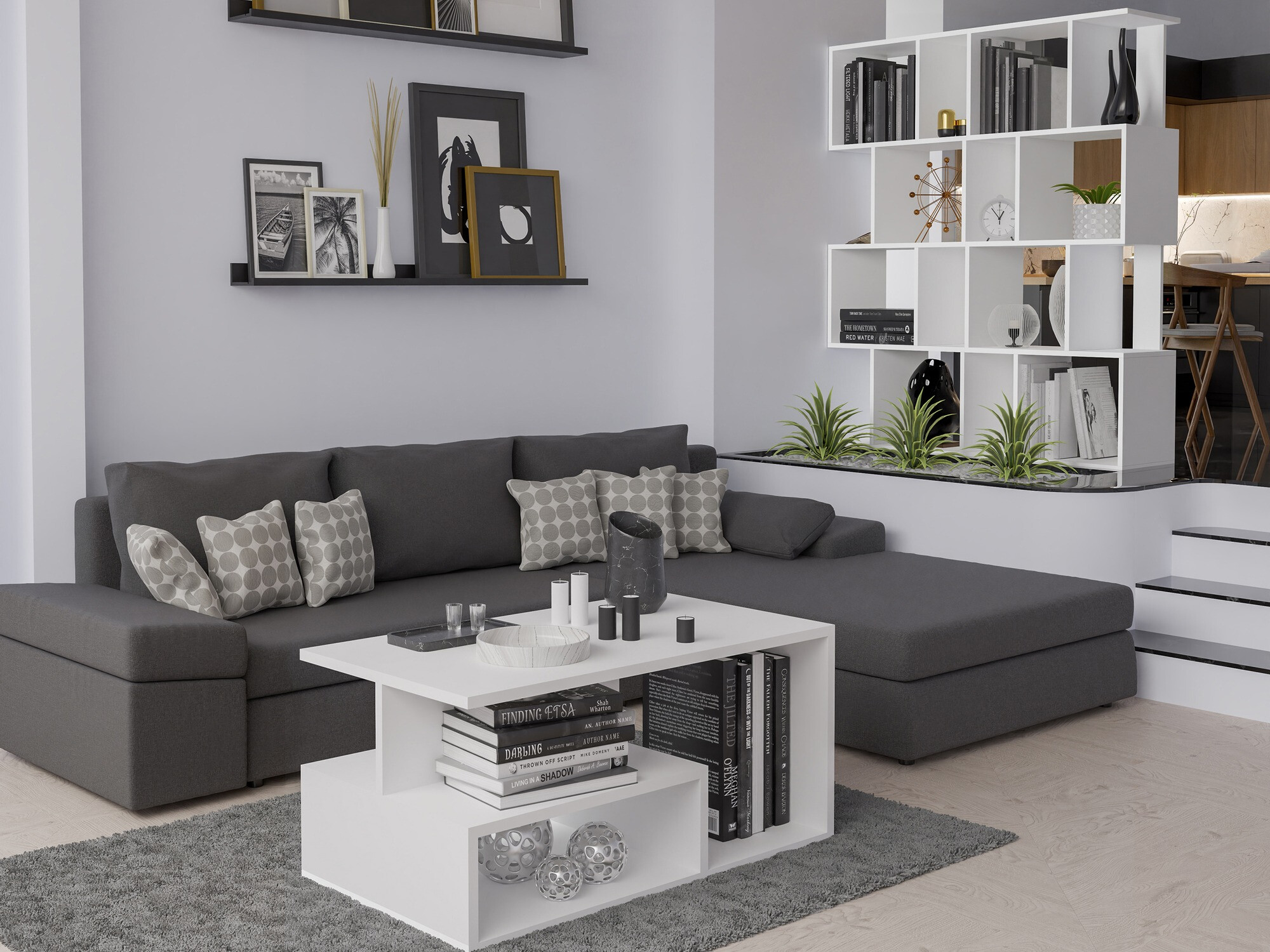 Estantería Mandeville 160 (Blanco)