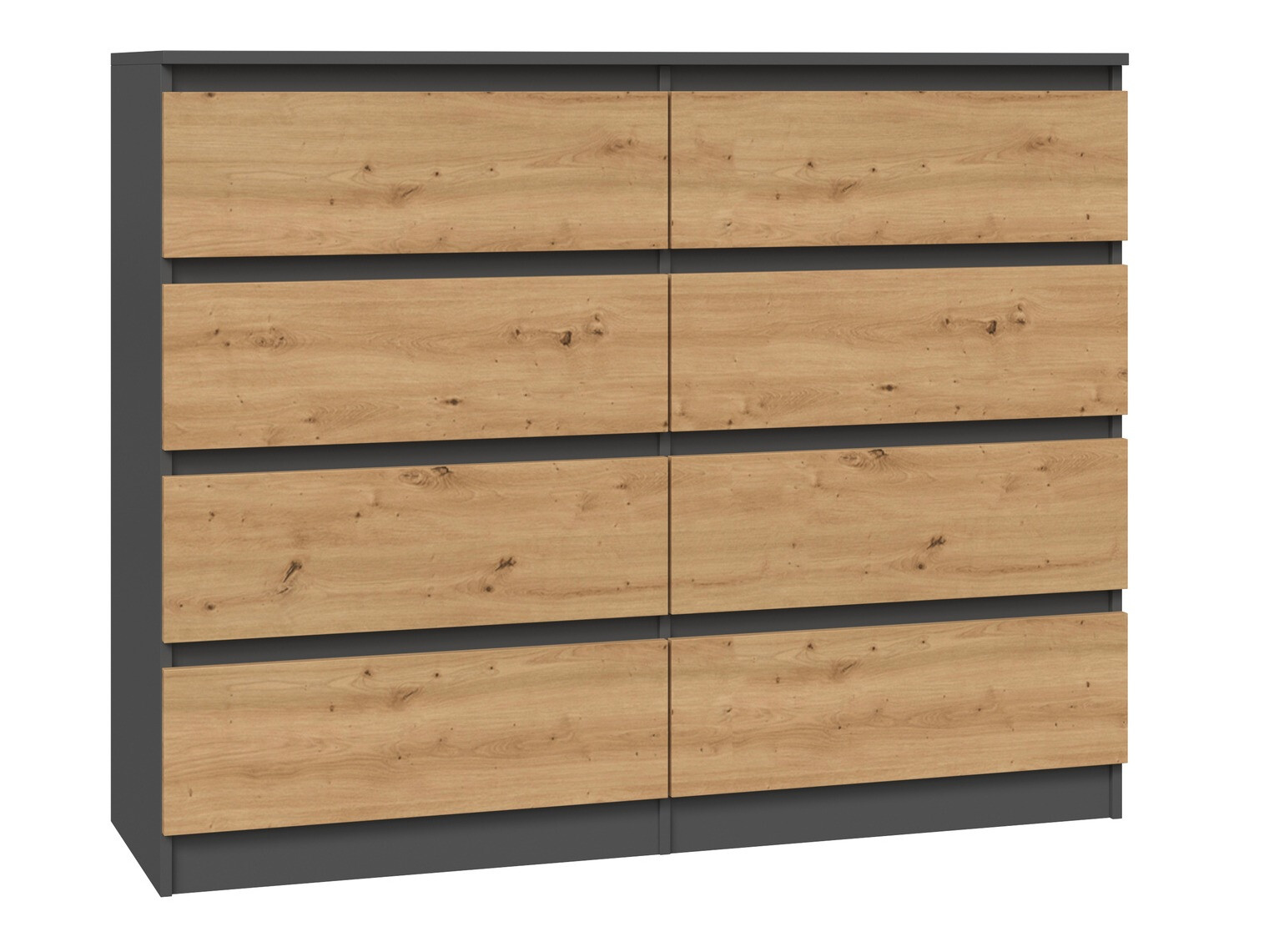 Cómoda Elbvelu 101 (Antracita + Roble Artisan)