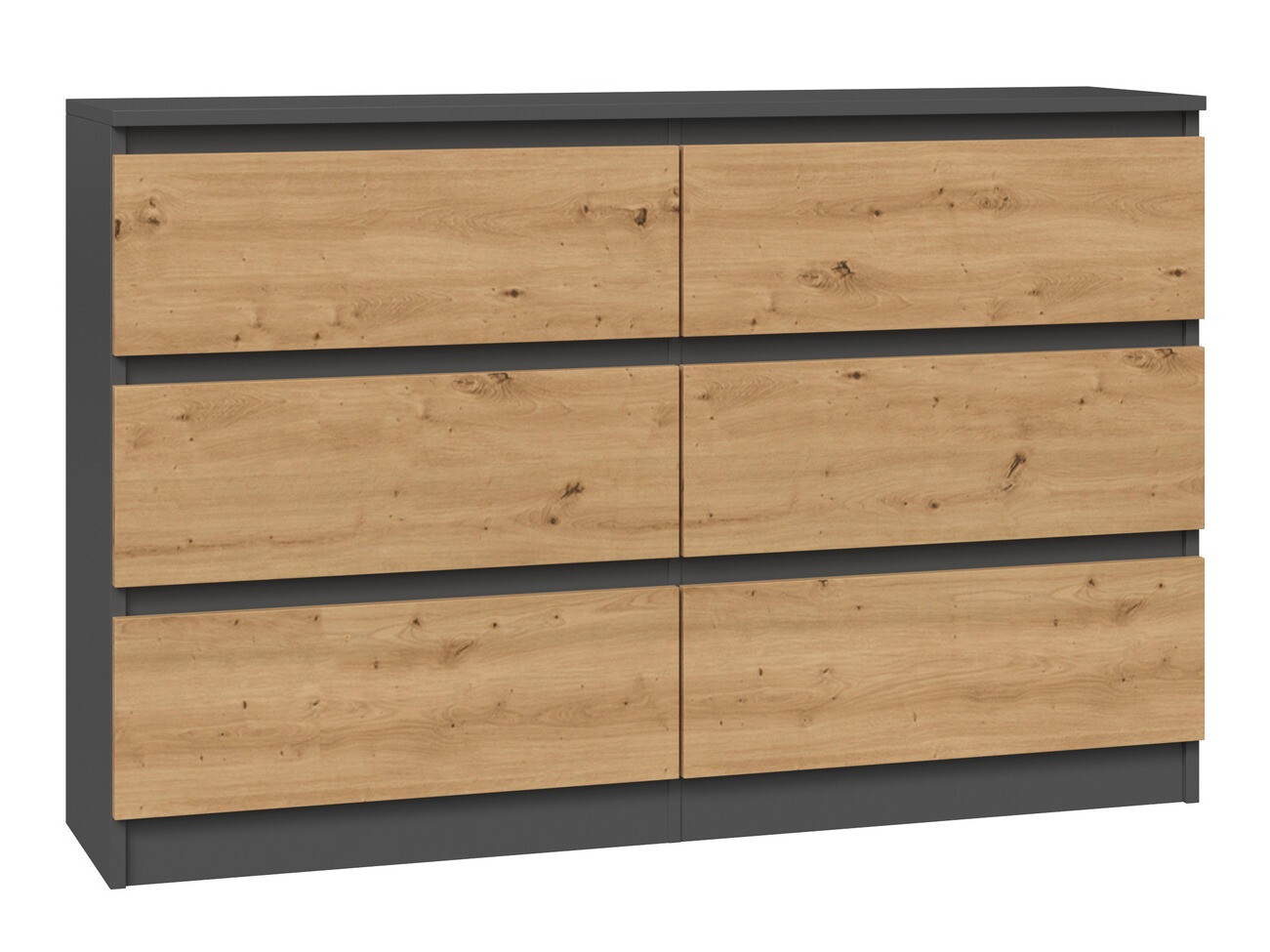 Cómoda Elbvelu 103 (Antracita + Roble Artisan)