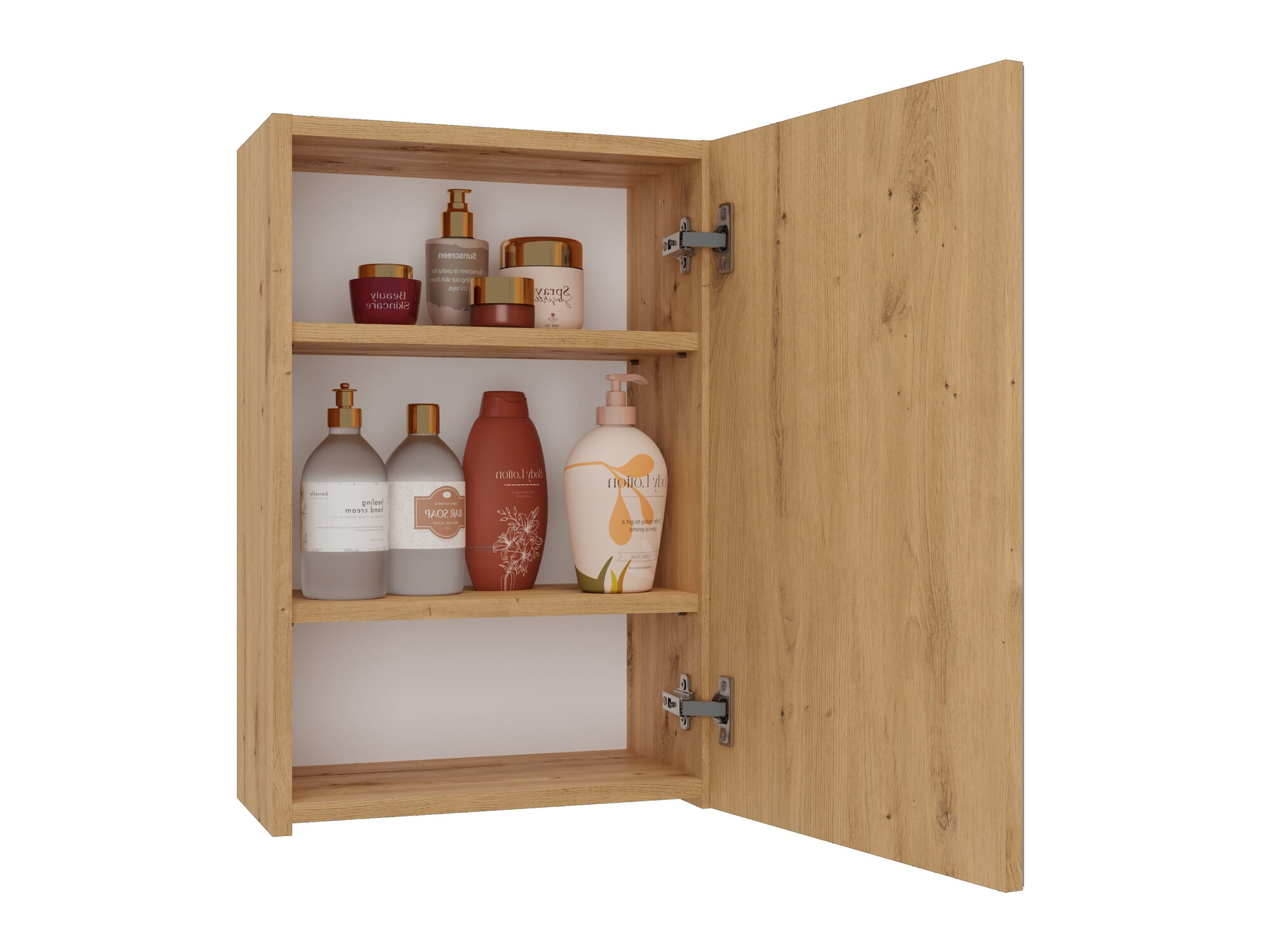 Mueble para baño con espejo Balelbo 100 (Roble Artisan)