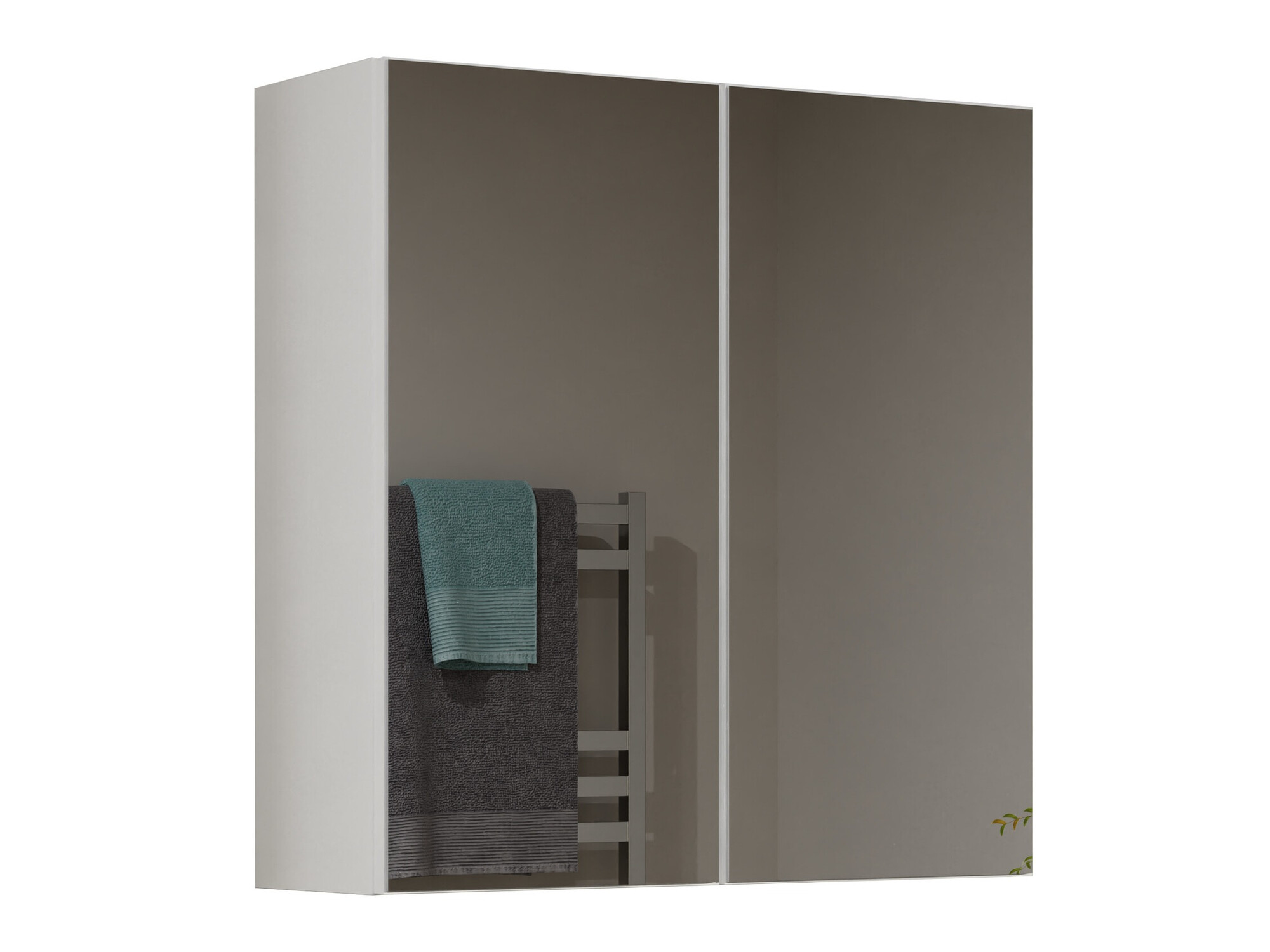 Mueble para baño con espejo Balelbo 101 (Blanco)