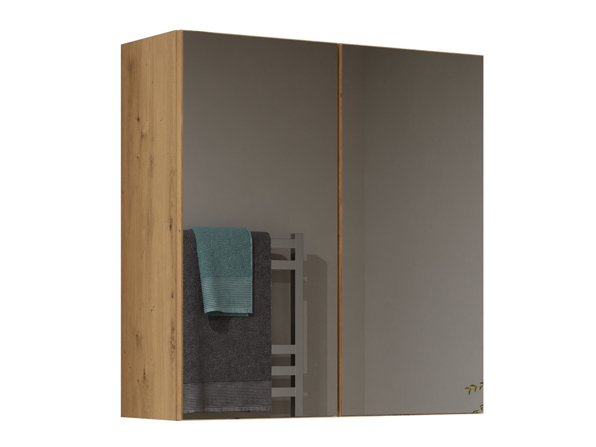 Mueble para baño con espejo Balelbo 101 (Roble Artisan)