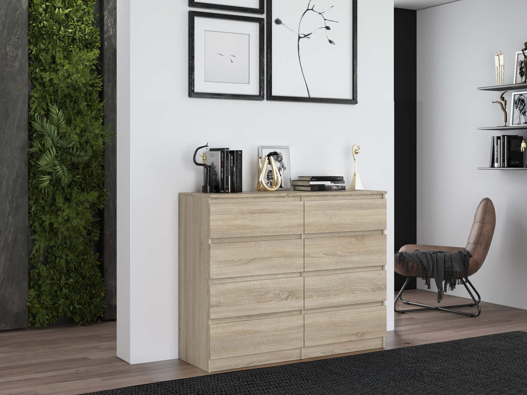 Cómoda Elbvelu 101 (Roble Sonoma)