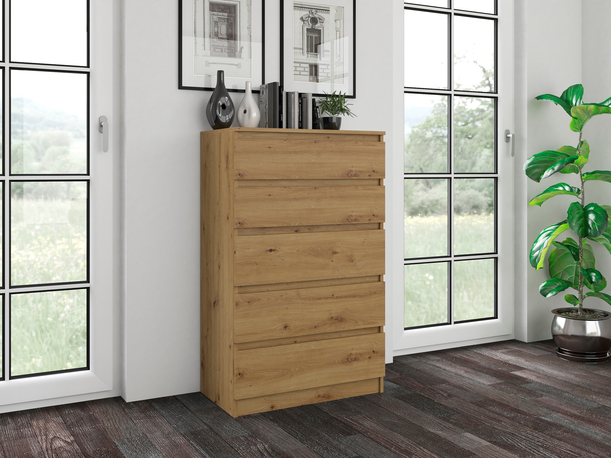 Cómoda Elbvelu 104 (Roble Artisan)