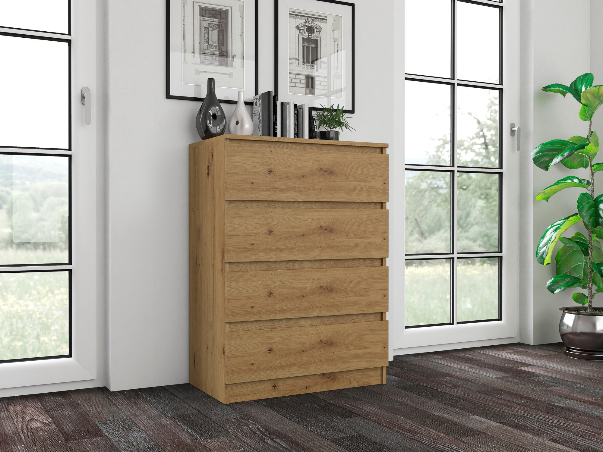 Cómoda Elbvelu 105 (Roble Artisan)