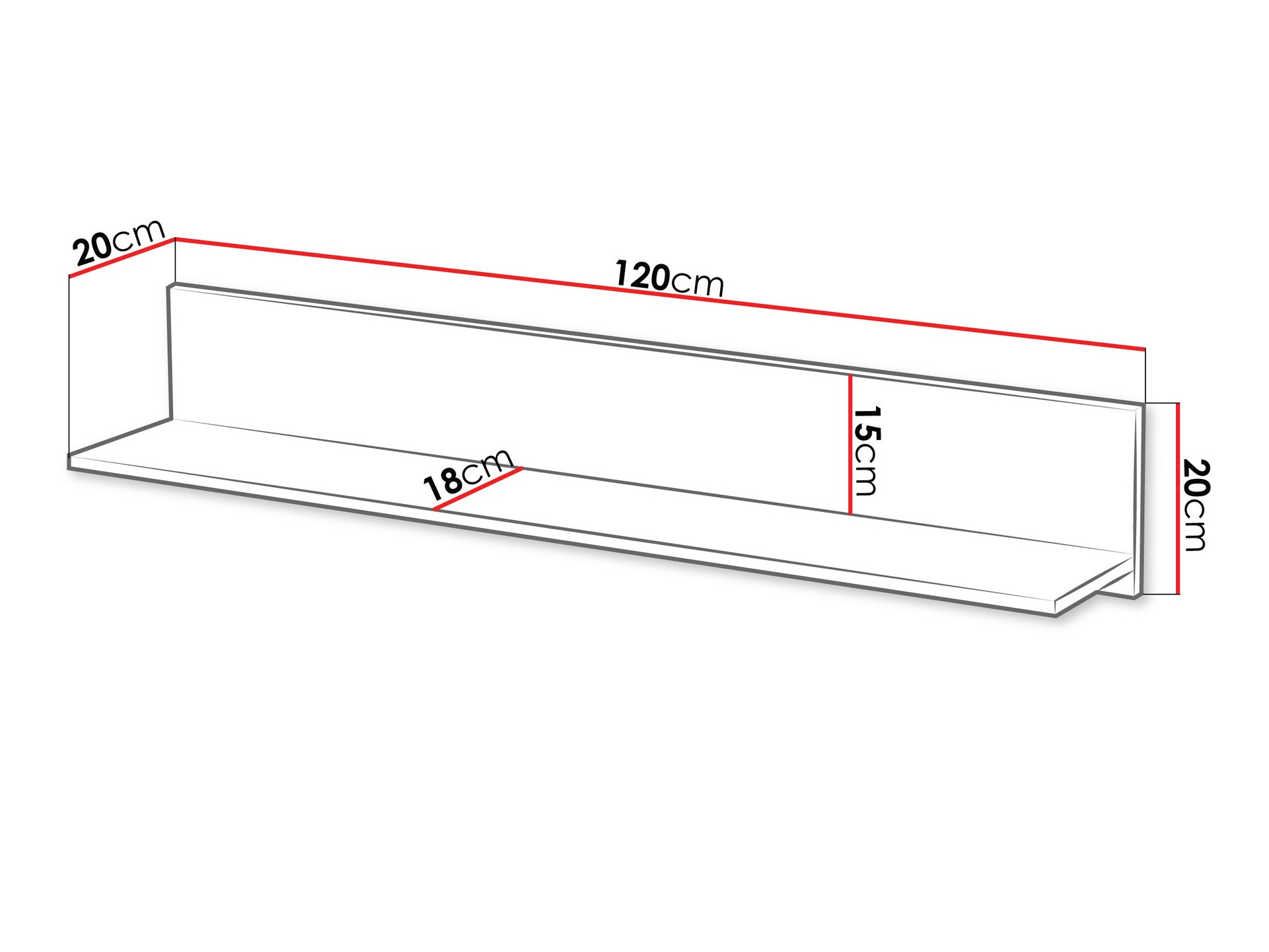 Estantería de pared Studium